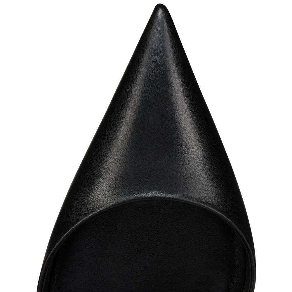 Christian Louboutin Milena 100 Black Kid Leather Ankle Strap Heel Pump 39.5